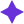 A shiny purple star shape with four points on a transparent background.